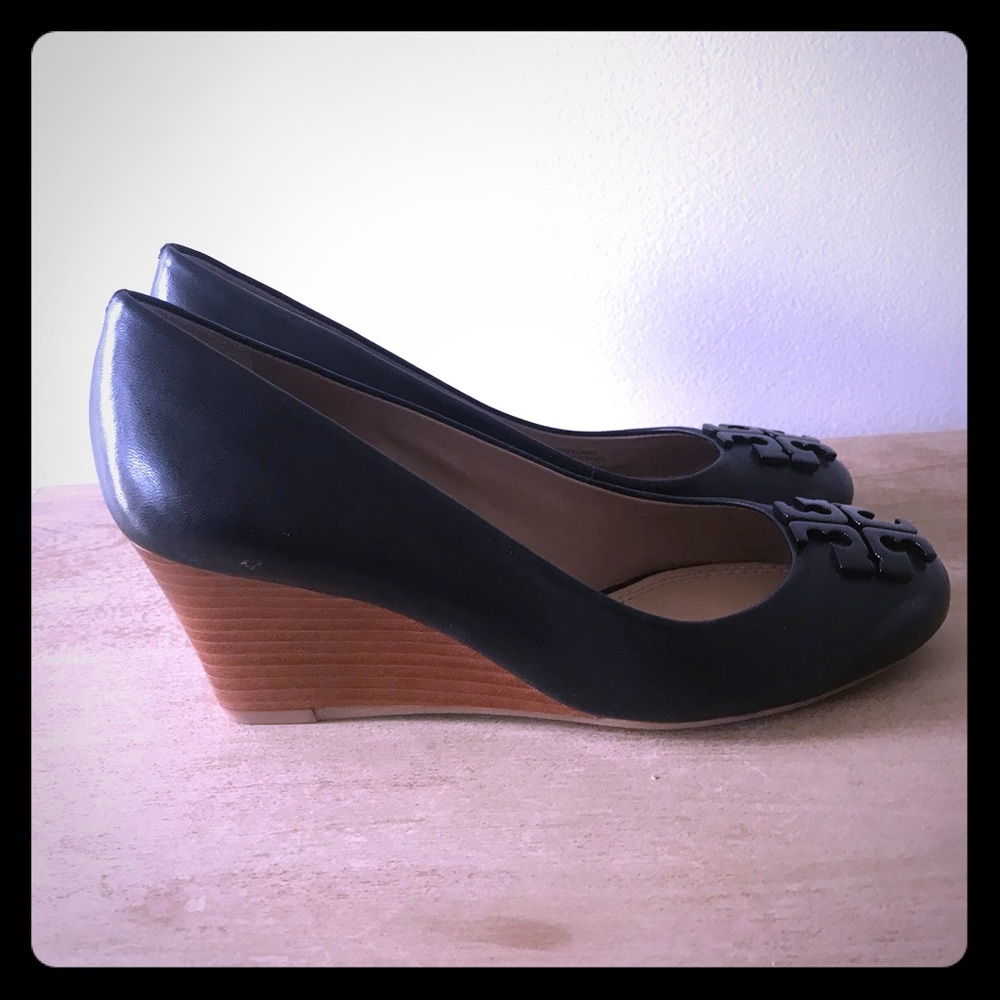 NWOB Tory Burch Black Wedges